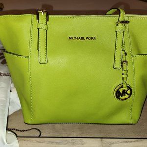 Michael kors lime green handbag